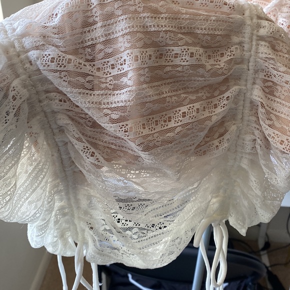 White & Tan Dress - Picture 2 of 4